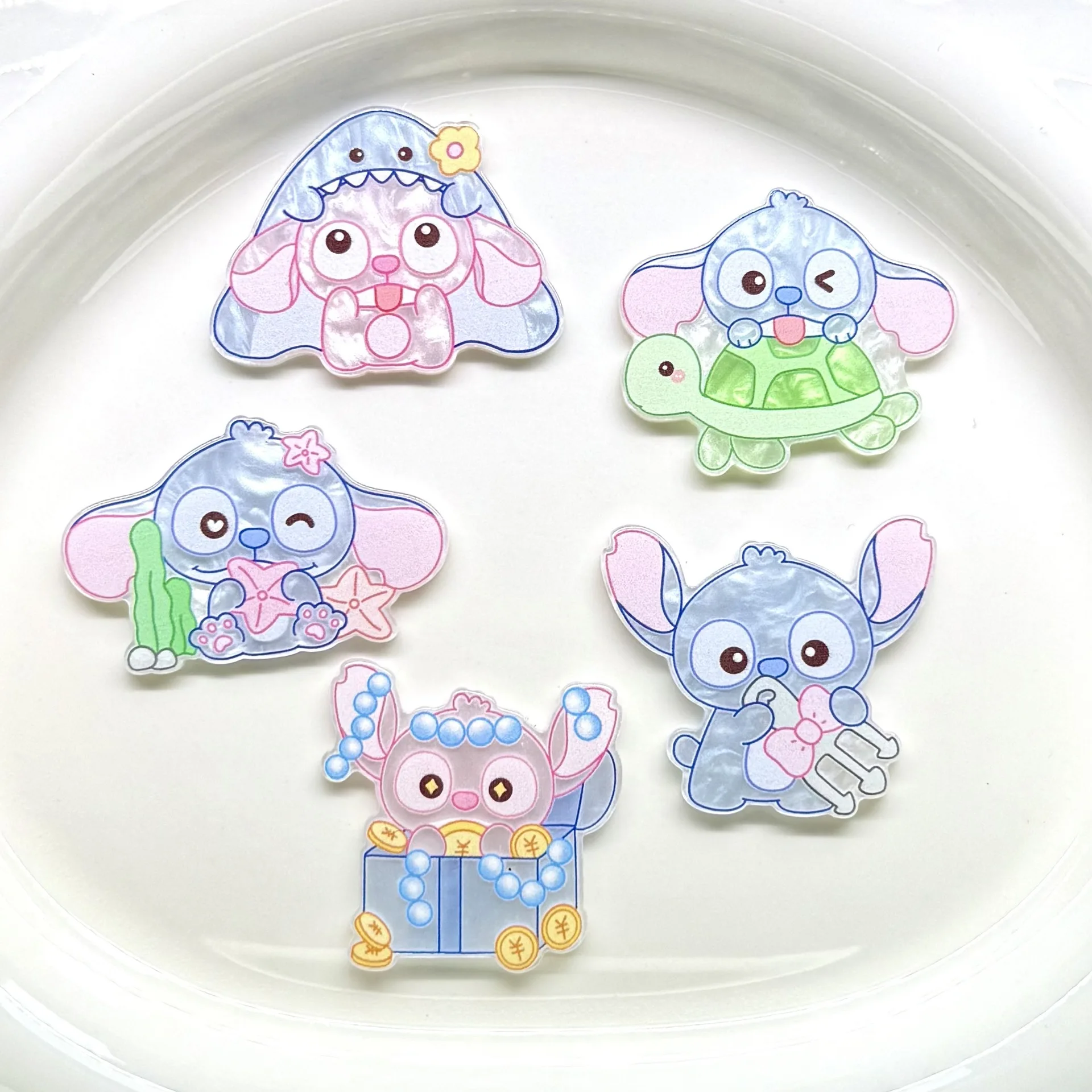 MINISO ディズニー アクリル 漫画 かわいい 超かわいい 水柄 粘着 DIY アクセサリー