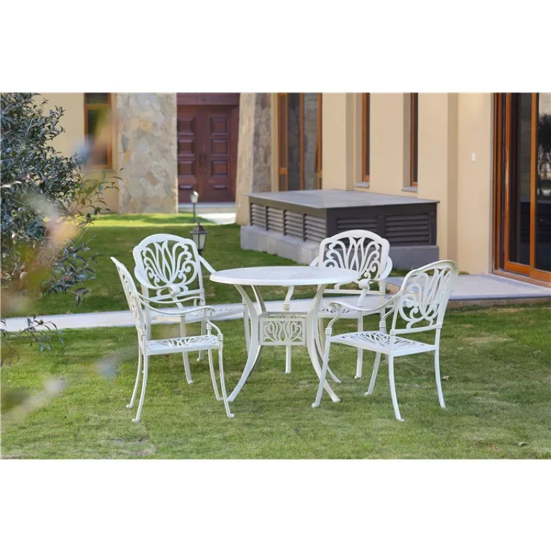 Outdoor furniture set: Leisure balcony iron garden five-piece table and chair set