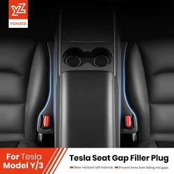 YZ For Tesla Car Seat Gap Filler Side Seam Plug Strip Styling Seat Gap Leak-proof Filling Strip Interior Decoration Supplies