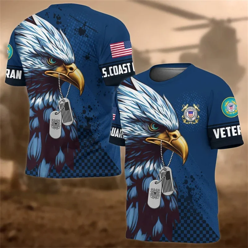 

New Summer 3D Printing UNITED STATES Soldiers Armys T Shirt Veterans Graphic T-shirts For Men Fashion Vintage Tops Short Sleeves