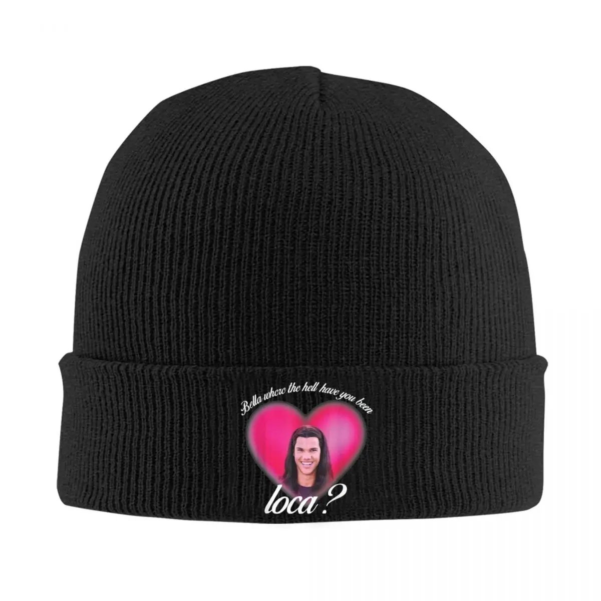 Jacob Bonnet Hats Bella Where The Hell Have You Been Loca Knit Hat Female Casual Elastic Beanie Hats Winter Outdoor Sport Cap