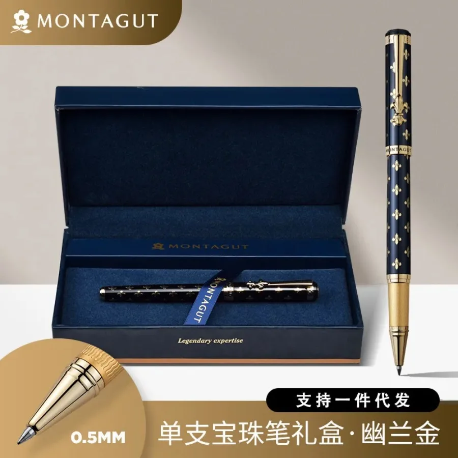 Montagut High-Quality Metal Signature Pen for Men - Iris Luxury Business Rollerball Pen, Perfect Office Gift Writing Instrument