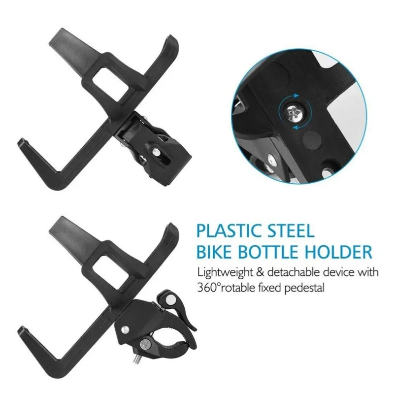 กรงขวดพลาสติก-เหล็กจักรยานถ้วยน้ําRack Handlebarจักรยานกรงเครื่องดื่มUniversalอุปกรณ์ผู้ถือกาต้มน้ําจักรยาน