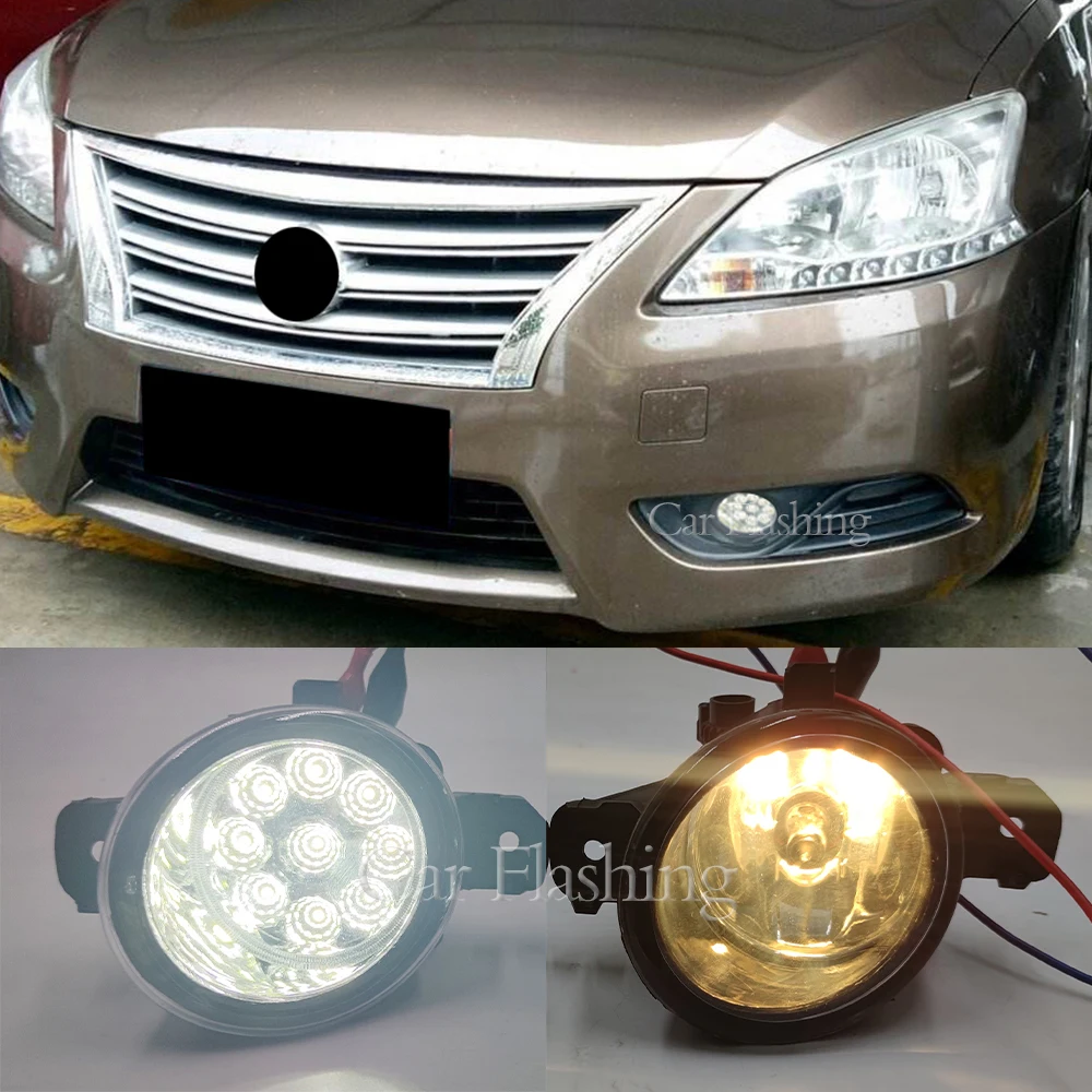 Fog lights headlight for Nissan Sentra bluebird Sylphy 2013 2014 2015 LED fog light covers frame lamp foglight Grille Grilles