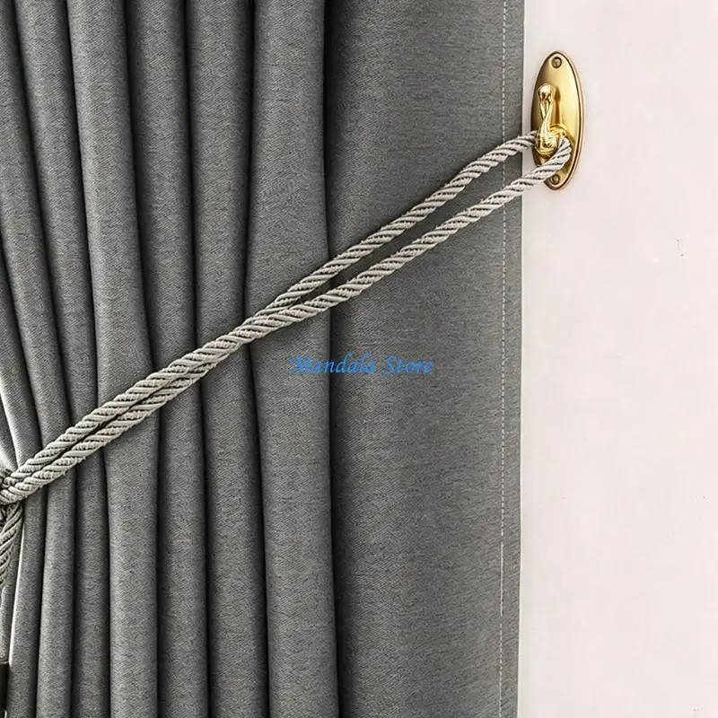 U2JC Curtain Tiebacks Curtain Holdbacks Metal Curtain Hooks Curtain Tie Backs Wall Mount Curtain Holder Curtain Pull Backs