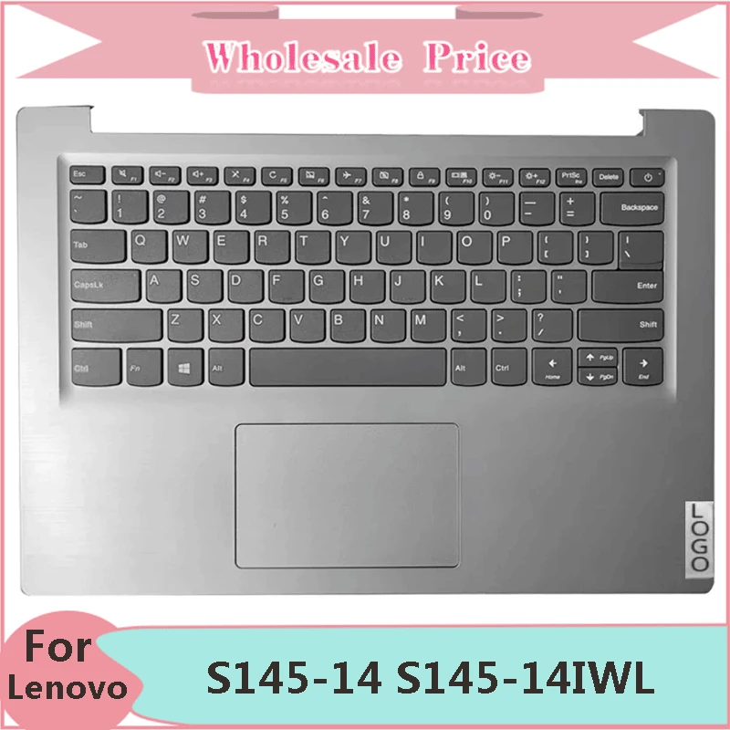 New Original For Lenovo Ideapad S145-14 S145-14IWL V14-IWL IIL Laptop Palmrest Case Keyboard US English Version Upper Cover