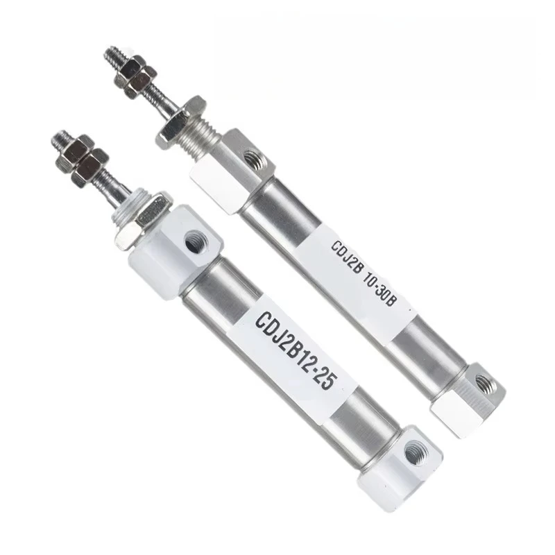 Double Acting Pneumatic Air Cylinder Mini Small CDJ2B Type Single Rod 10mm 12mm 16mm Bore 10mm 50mm 100mm 200mm Stroke CDJ2B16
