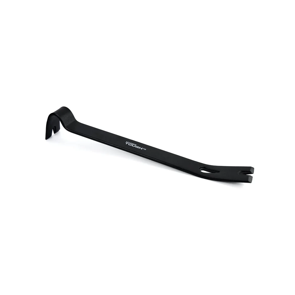 Barra di leva da 2 pezzi da 15 pollici per carichi pesanti, forgiata, in acciaio trattato termicamente, per sollevamento, raschiatura, fessura per unghie, durevole, rivestito in polvere