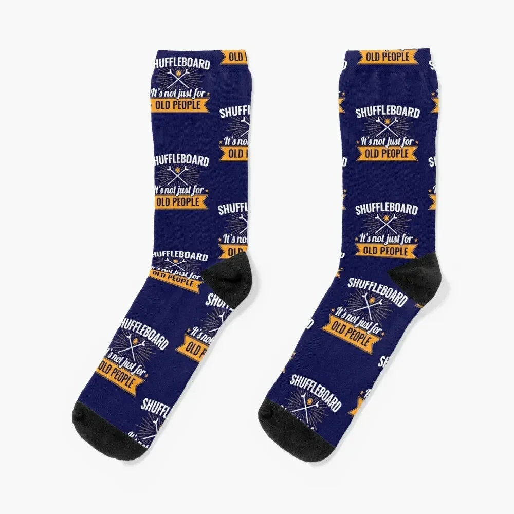 Shuffleboard It's Not Just For Old People Socks sports and leisure gift custom man Socks Women's Men's