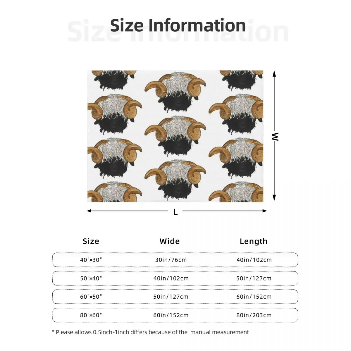 Valais Blacknose الأغنام رمي بطانية البطانيات والبطانيات لبطانيات السرير والرمي مصمم فاخر