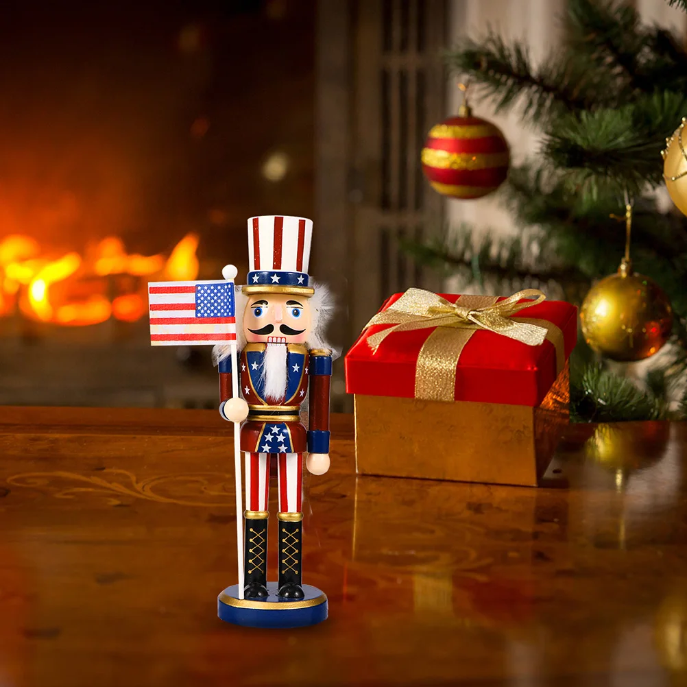 

3 Pcs Nutcracker Soldier Figure Holiday Decor Decorations Traditional Unique Nutcrackers