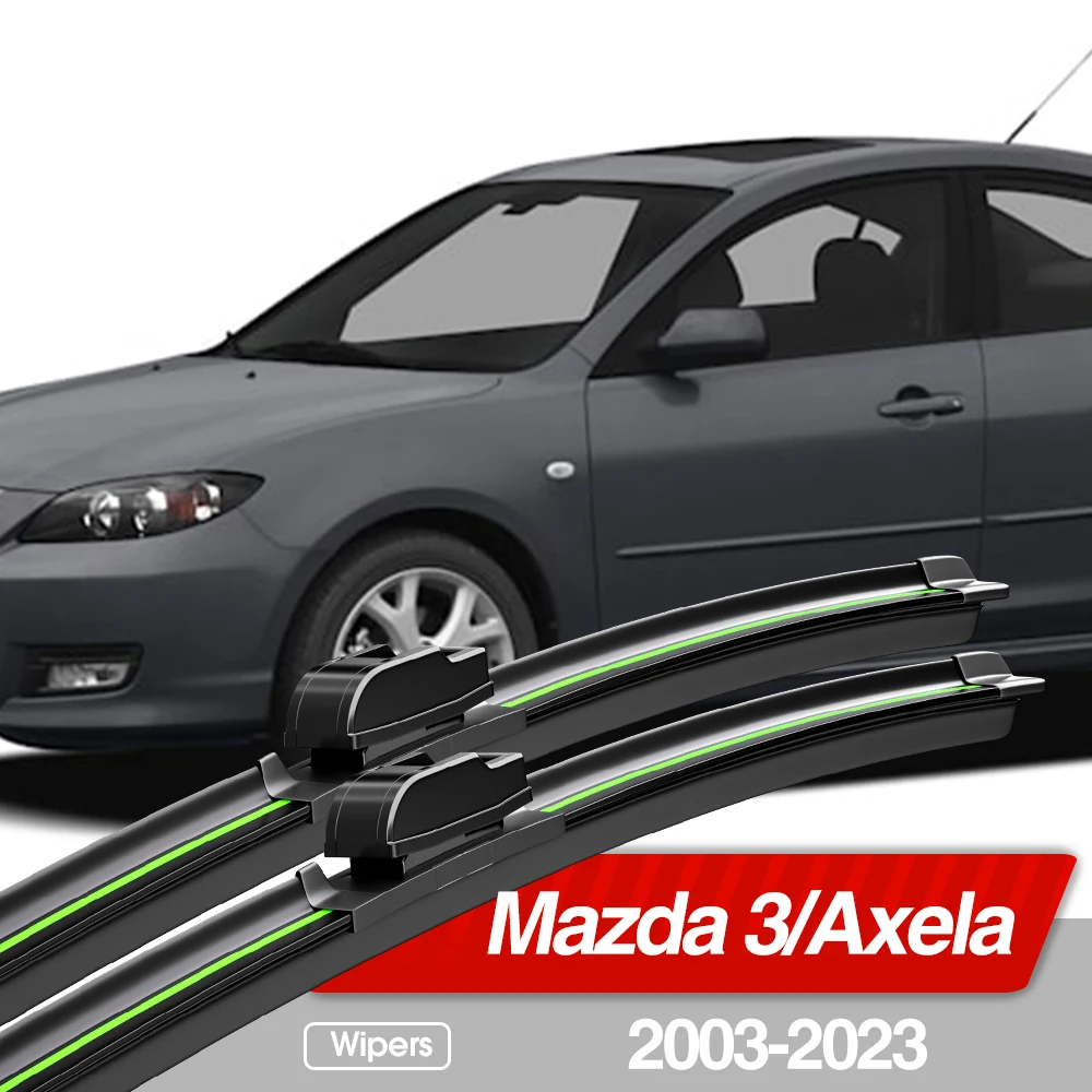 For Mazda Mazda 3 Axela 2003-2023 Front Windshield Wiper Blades 2pcs Windscreen Window Accessories 2004 2008 2009 2013 2019 2020