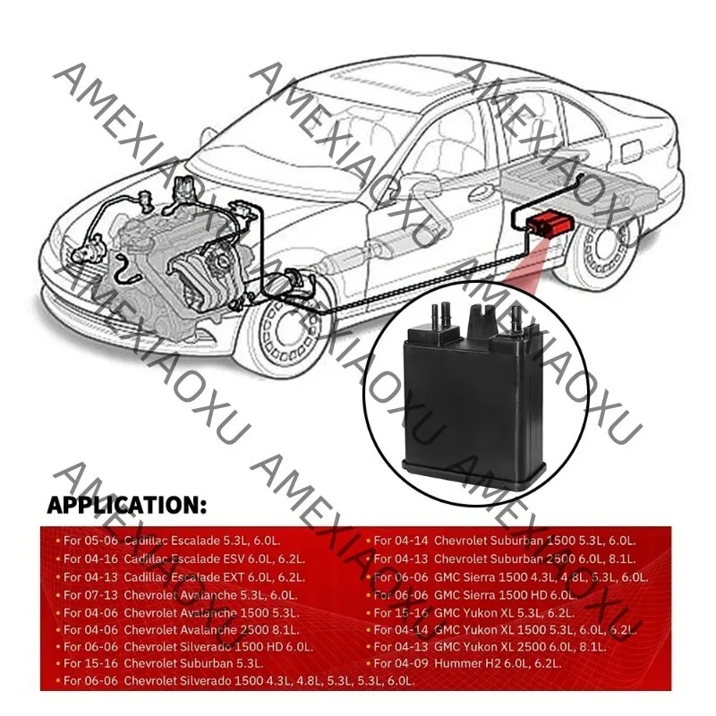 22963841 Evaporator Canister Fuel Vapor Canister For Chevrolet Cadillac GMC 2013 GMC Yukon XL Denali