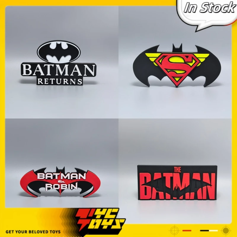 TYCTOYS En Stock, Letrero Impreso en 3D de Batman y Robin, Figura Decorativa del Regreso de Batman y Superman, Modelo Coleccionable, Regalos