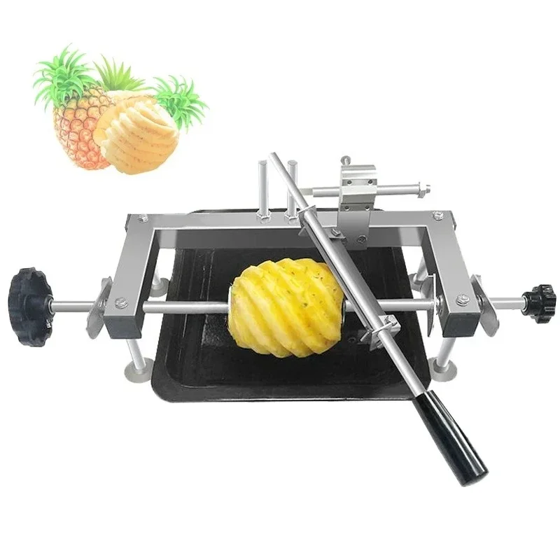 Manual 304stainless Steel Pineapple Peeler and Corer Machine Ananas Fruit Peeling Machine Hand Pineapple Skin Remover Machine