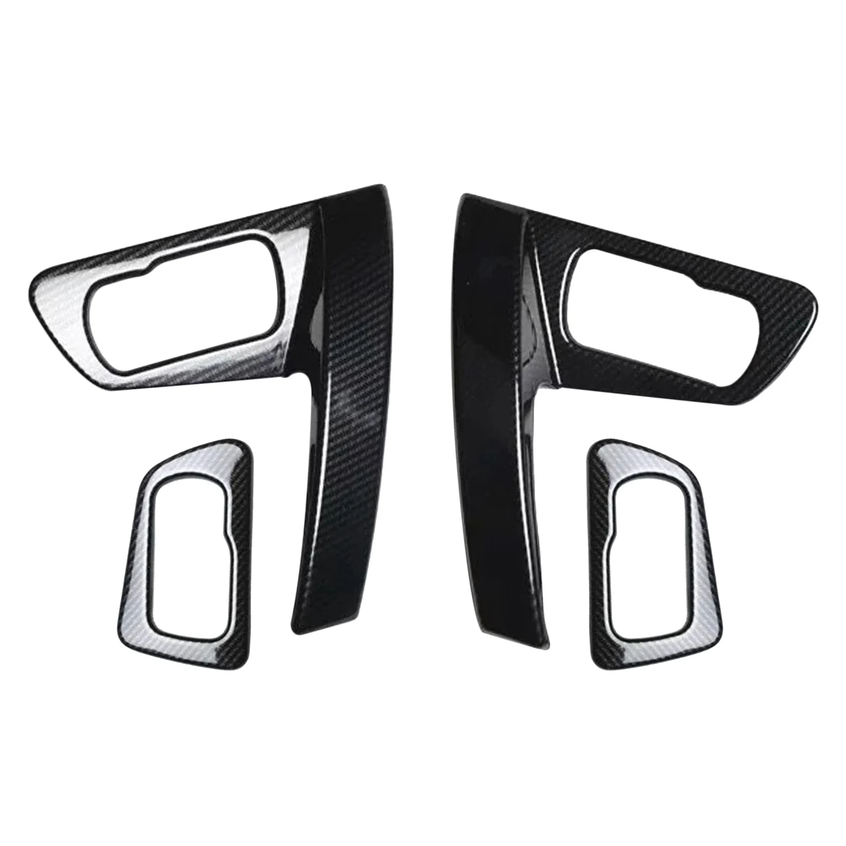 

ForCar ABS Door Inner Handle Bowl Armrest Handrail Frame Lamp Panel for Nissan Qashqai J10 2008-2015 Carbon Fiber