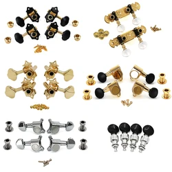 1SET 2L2R Ukulele Tuning Pegs Button Strings Tuners Head Accessories Ukulele Part +4 Screws High Qulity