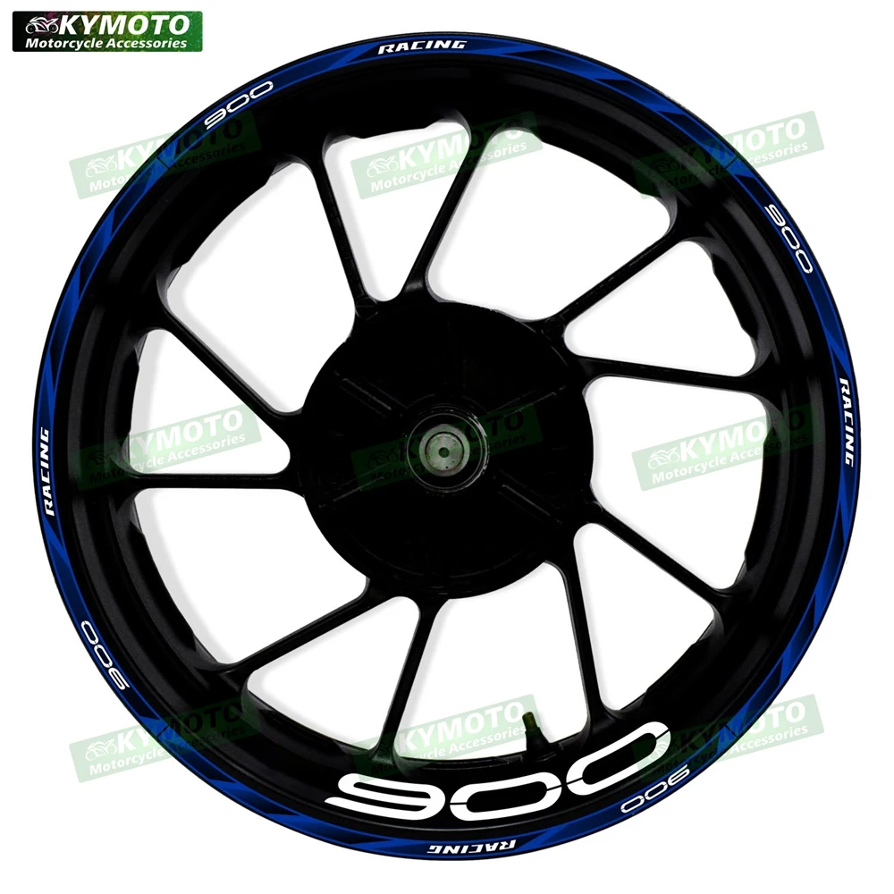 ل Z900 Z 900 دراجة نارية الملحقات 17 بوصة عجلة الشارات هدية الحافات تعديل ملصقات عاكسة شريط الديكور