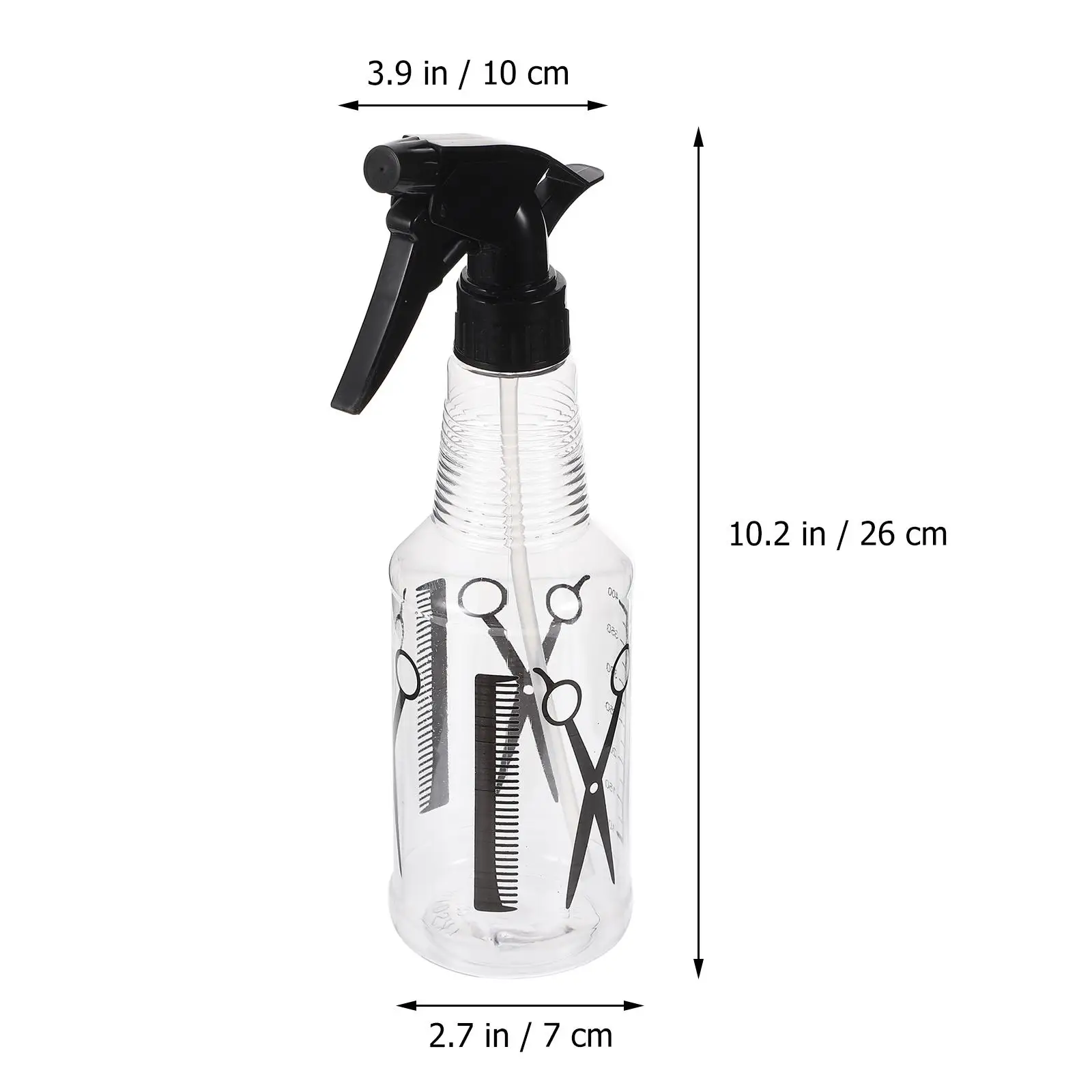 2Pcs PET Spray Flaschen Leichte, Tragbare Transparente Haar Sprayer Wasser Beschlagen Reinigung Lösung Flasche Für Home Reise