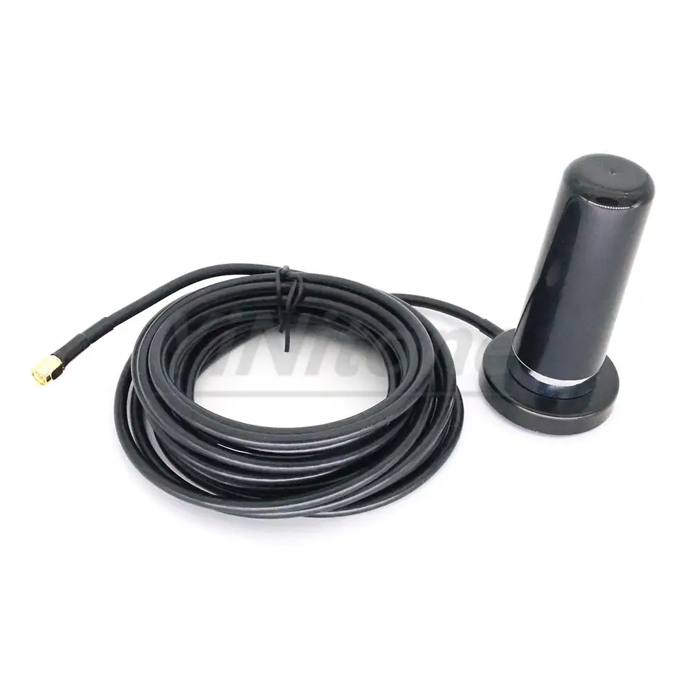 700-2700MHZ Small steel gun 4G LTE Outdoor Antenna 5.5CM Strong Magnetic Base Large Sucker with 5Meter SMA-Male Extension Cable