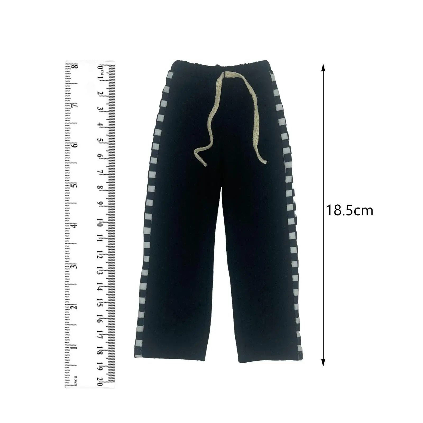 1/6 Scale Figure Joggers Pant Cosplay Athletic Sports Casual Mini Wide Leg Long Pant for 12'' Action Figures Costume Accessory