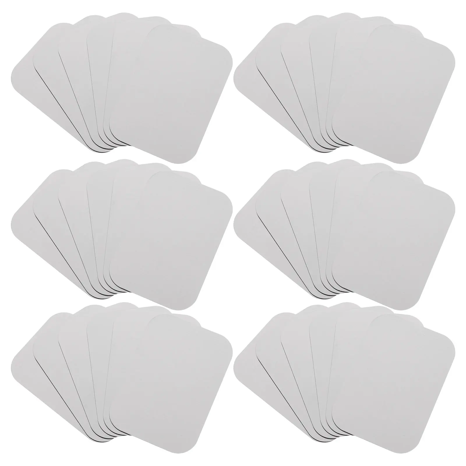 30Pcs Magnetic Mounting Plate Transparent Adhesive Iron Sheets for Cabinet Light Magnetic Strip LED Under Cabinet Lighting