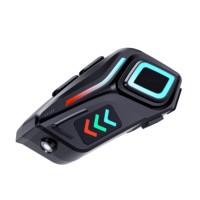 Hands-Free Music Riding Waterproof Noise Cancelling Bluetooth Motorcycle Intercom Helmet Headset