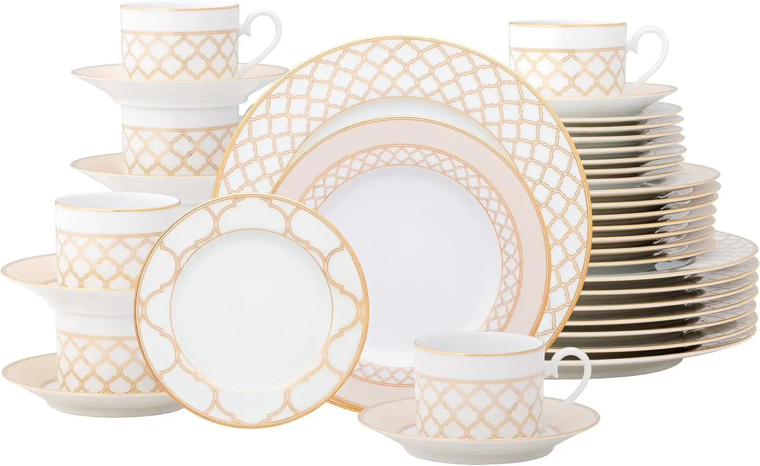 

Eternal Palace Gold 40-Piece Dinnerware Set, Service for 8