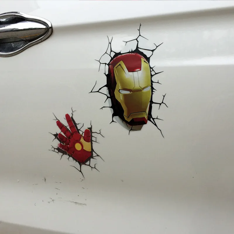 Wonder Strips De Avengers Film 3d Auto Stickers Kleurstickers Gepersonaliseerde Kras Decoratieve Stickers Kinderspeelgoed.