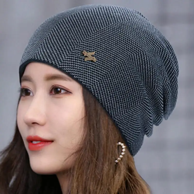 New Unisex Warm Winter Hat Fashion Men & Women Thick Knitted Hat Outdoor Sports Ski Beanie Hats