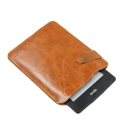 Anti Falling Style Super Slim Sleeve Pouch Cover,PU Leather E-Book Sleeve Case For Kindle Voyage 6