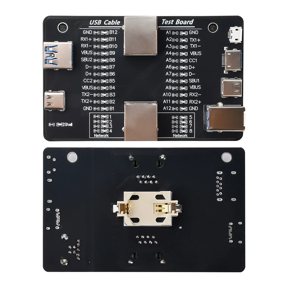 USB Cable Tester Multifunctional USB3.0/3.1/3.2 Type-C 24Pin Cable Detector Module Fault Detector Supports Charging Tests