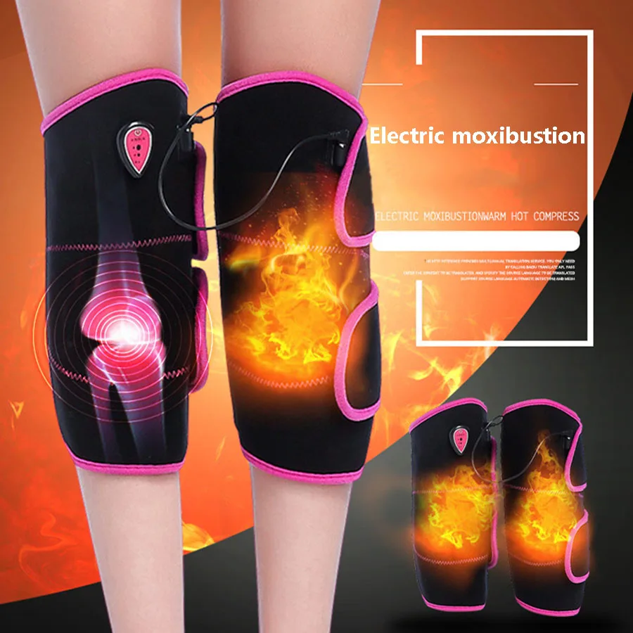 Electric knee pads warm moxibustion hot compress knee pads elderly joints middle-aged physiotherapy hot compress bag