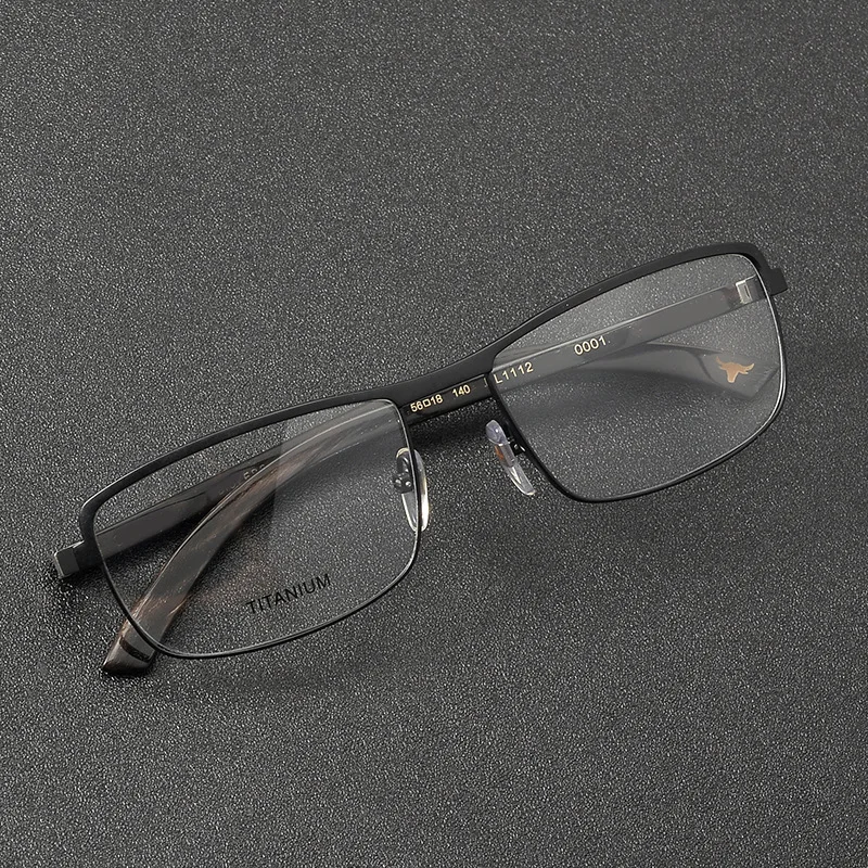 New Natural Buffalo Horn Square Glasses Frame Men Handmade Design High Quality Optical Eyewear Women Myopia Reading Eyeglass