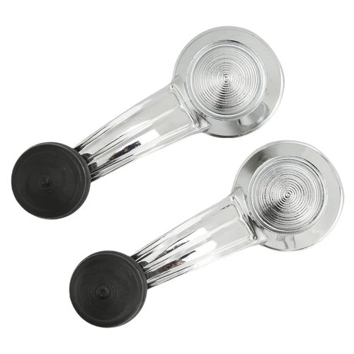 Manija de manivela de ventana de puerta, repuesto de Metal cromado para Buick Cadillac Chevy GMC Olds Pontiac, 2 uds.