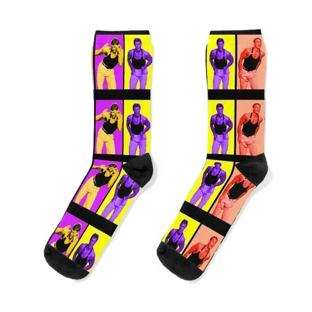 

jean claude van damme dancing Kickboxer 1989 Socks loose Wholesale christmas stocking warm winter Socks Man Women's