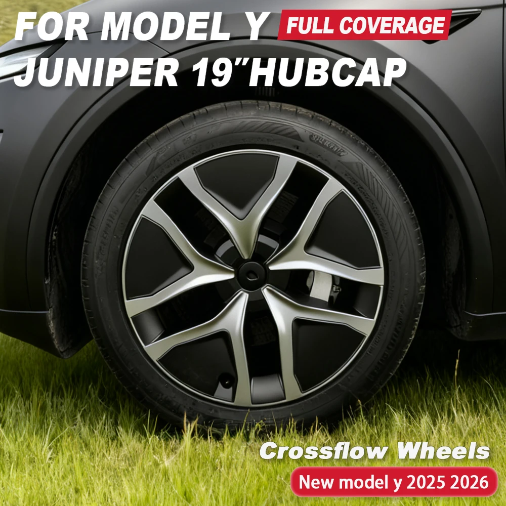 

19 Inch HubCap Car for Tesla Model Y Juniper Performance 4PCS Wheel Cap Wheel Parts Full Rim Cover Accessories Wheel Cover 2026