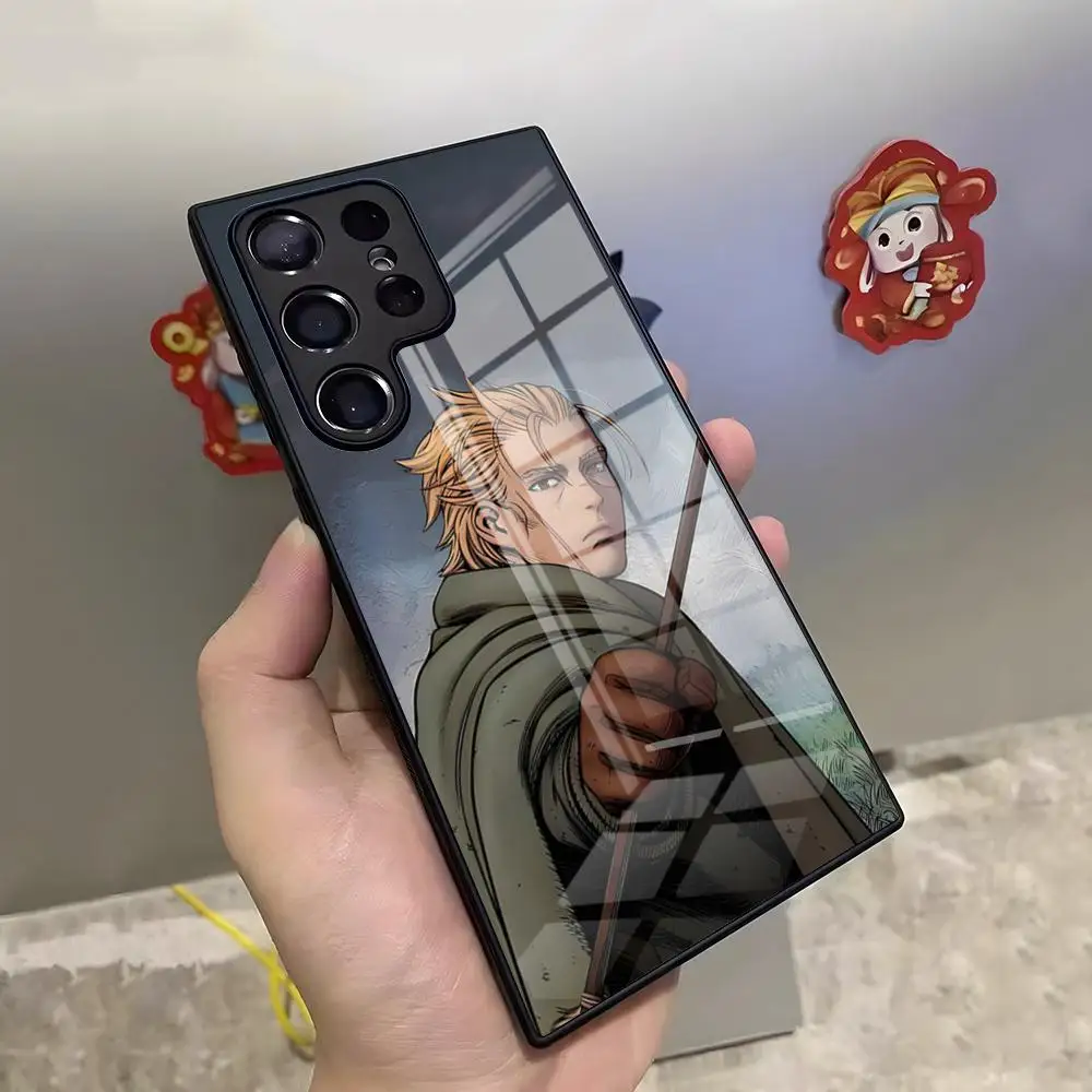 Manga Vinland Saga Handyhülle für S25 Ultra Samsung S26 S24 Fe S22 S20 S23 21 A17 A57 A37 A54 A34 A53 A16 Glasabdeckung
