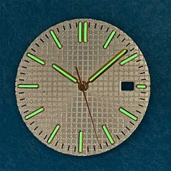 Esfera de reloj + manecillas de 31,8mm para movimiento 8215, parte modificada, juego de punteros de esfera de reloj luminoso verde para Mingzhu 2813 movimientos