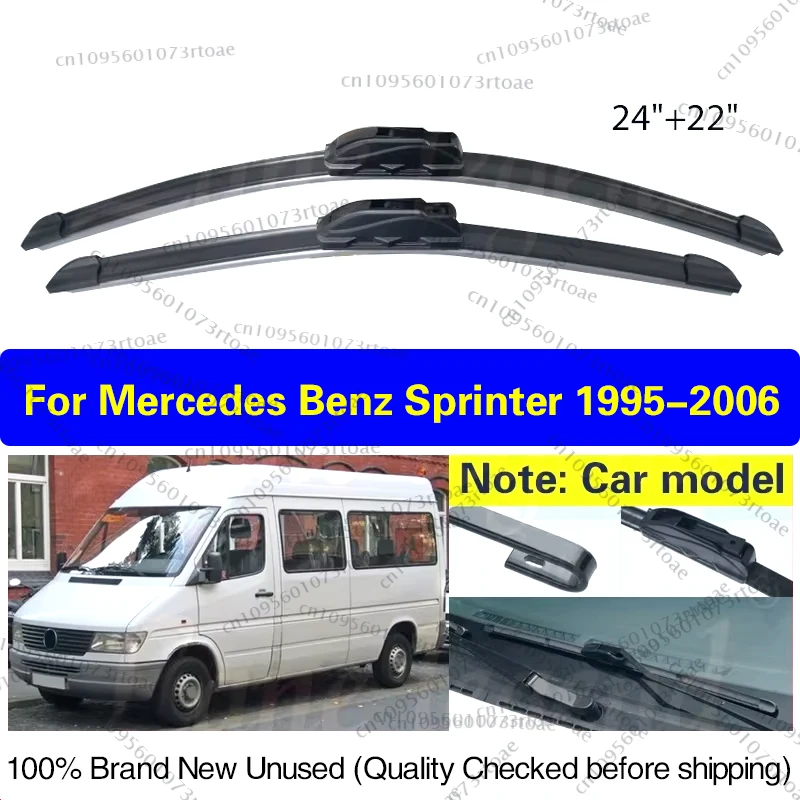 

Car Wiper Blades For Mercedes Benz Sprinter 1995 - 2006 Soft Rubber Front Window Windscreen Windshield Auto Accessories 24"+22"