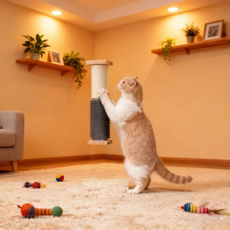 Sisal Rubbing Cat Kratzbaum Verschleißfester, kratzfester Käfig zur Linderung von Langeweile, Cat Supplies Pet Products