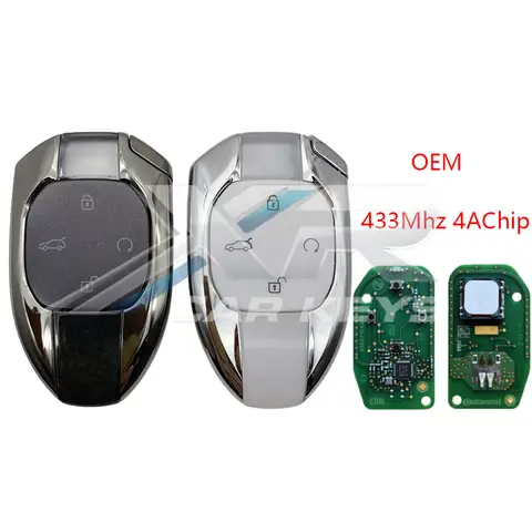 Original Car Keyless Smart Remote Key 433Mhz 4AChip For GAC GS3 EMZOOM M6 M8 E9 Trumpchi Empow GS8 GN8 GN6 EMKOO Remote Key