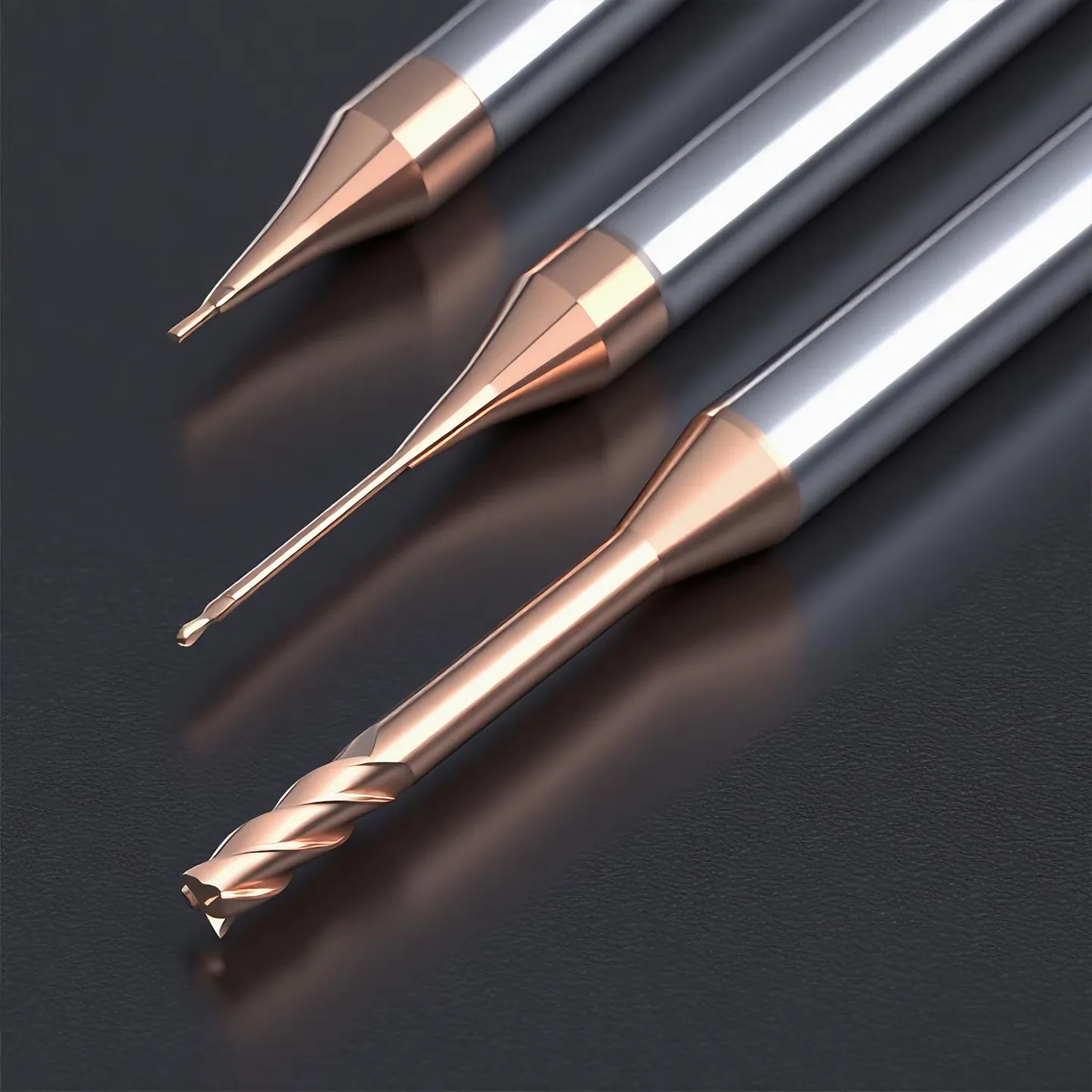 Imported Deep Groove Milling Cutter, Small Diameter Tungsten Steel 60-Degree Alloy Milling Cutter, R0.1-0.7Mm Deep Hole Micro Small Diameter Cutter