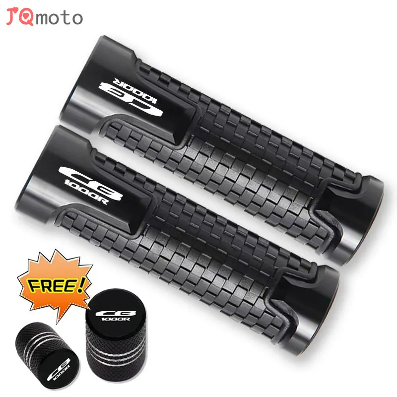 For HONDA CB1000R CB 1000R 2008-2020 with Logo \'CB1000R\' Motorcycle Accessories Non Slip Handlebar Grips Throttle CNC Hand Bar