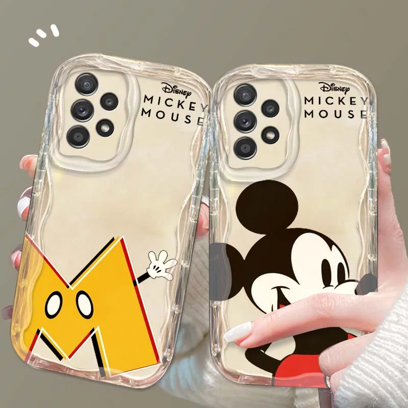 

Mickey Mouse Fashion Cartoon For Samsung S25 S24 S23 S22 S21 S20 A04 A05s A05 A06 Ultra Plus FE 5G Wave Oil Phone Case
