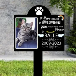 Personalized Pet Memorial Garden Stake Pet Grave Marker Dog Memorial Pet Loss Gift Cat Grave Marker Custom Pet Memorial Gift