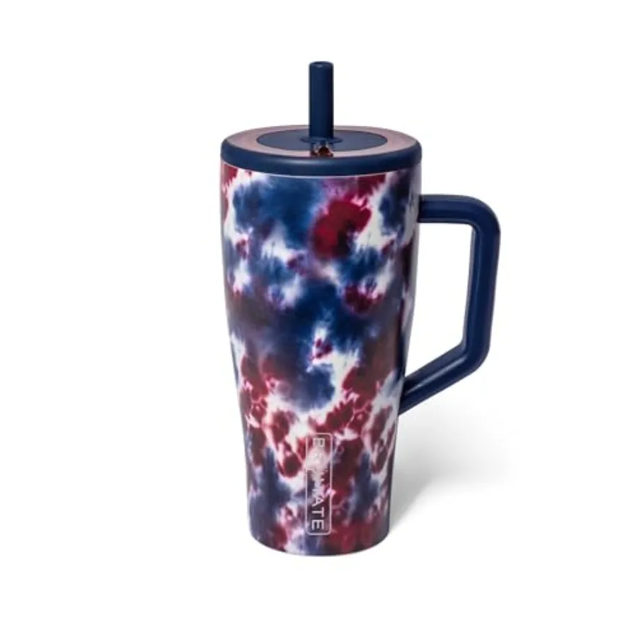 

Era 30 oz Tumbler with Handle and Straw 100% Leakproof Insulated Tumbler with Lid and Flexible SoftSip Straw Made of Stainless