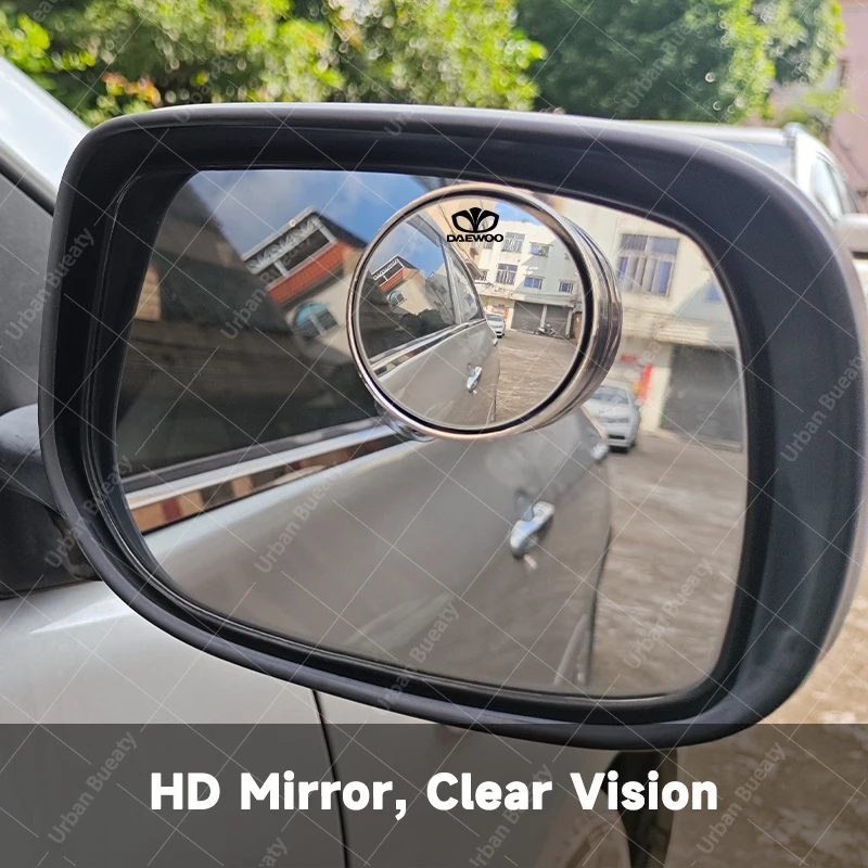 Wide-Angle Round Frame Blind Spot Auxiliary Rear-view Mirror For Daewoo Nubira Rexton Rezzo Tacuma Tico Tosca Veritas Winstorm