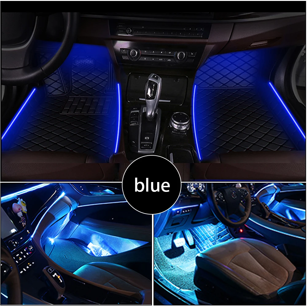 LED Car Floor Mats Full Set For Acura MDX 2007-2013 Car Accessories CarpetLuminous Lamp Car Mat