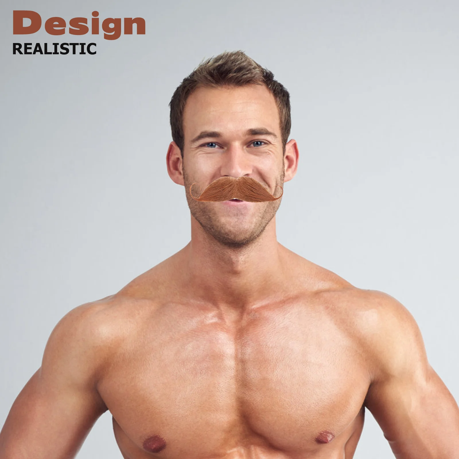 

Fake Beard and Mustache Realistic Simulation for Cosplay Party Performance Artificial Lifelike Beard and Mustache Props